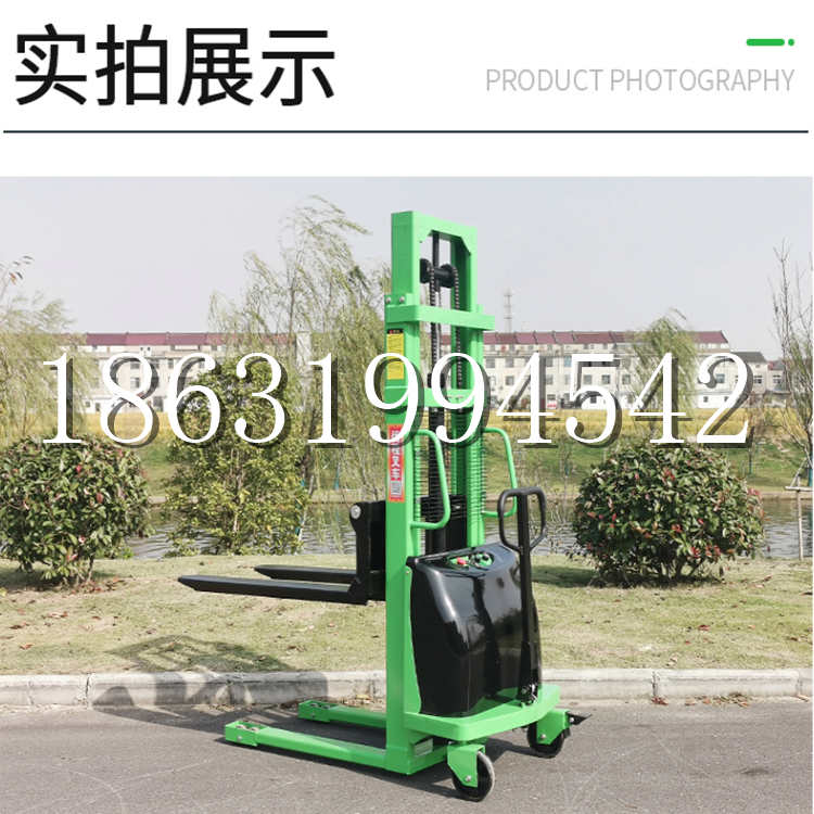 黄冈市电动叉车堆高车液压铲车电瓶1吨2吨站驾步行式小型全自动叉车